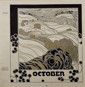 Oktober door Adolf Bohm